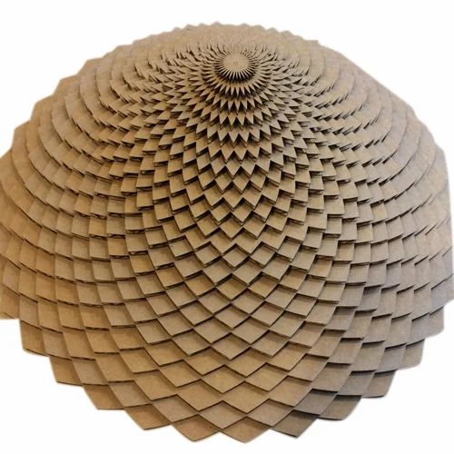 Cardboard laser cutting sheet
